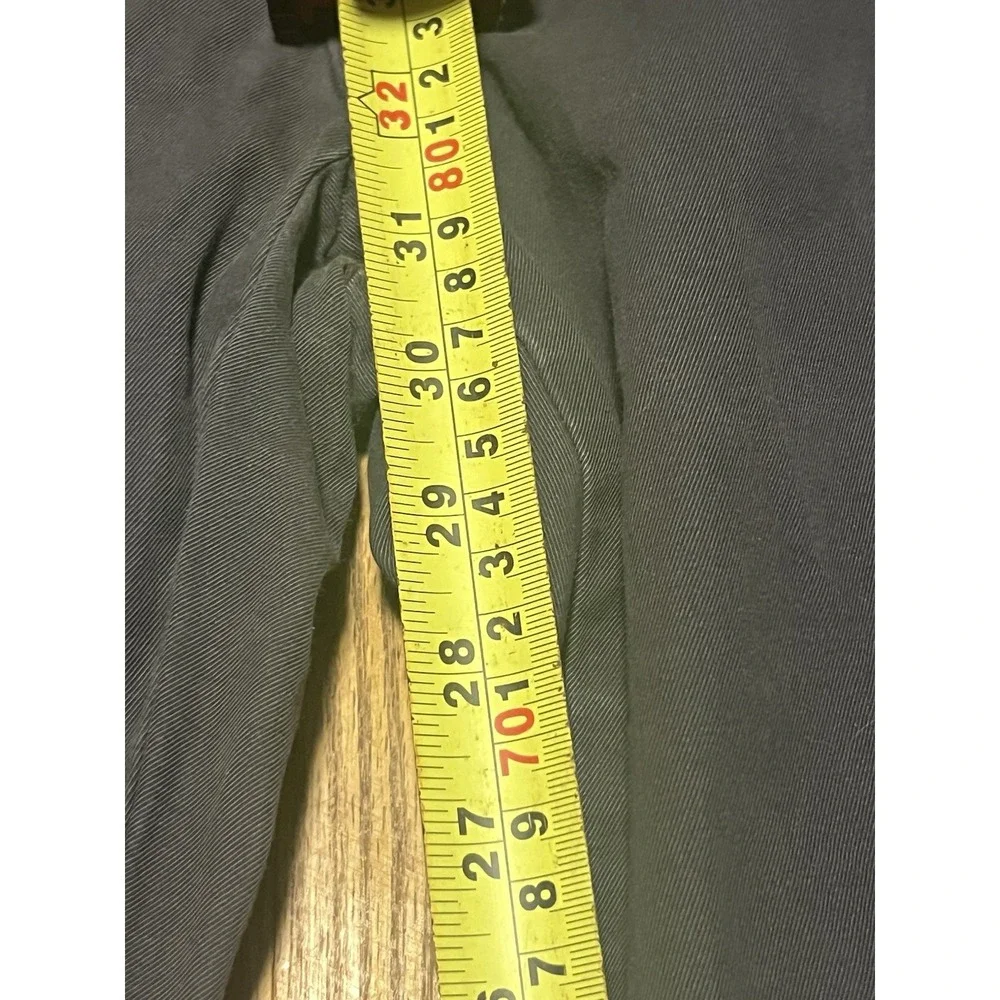 Banana Republic Men's Flat Front Pant Slim Fit Stretch Fabric Wicking Grey 33x34